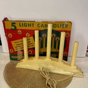 Choice of 3 Vintage 1950s Paramount 5 Light Candle Holder with Original Box